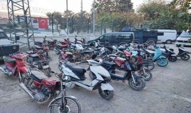 Şanlıurfa'da Çalınan Motosikletlerle ilgili 85 Kişiye işlem Yapıldı