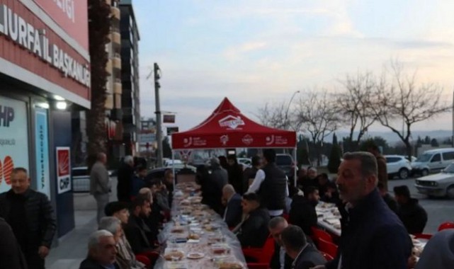 Şanlıurfa'da CHP Ramazan Ayı Boyunca İftar Verecek;