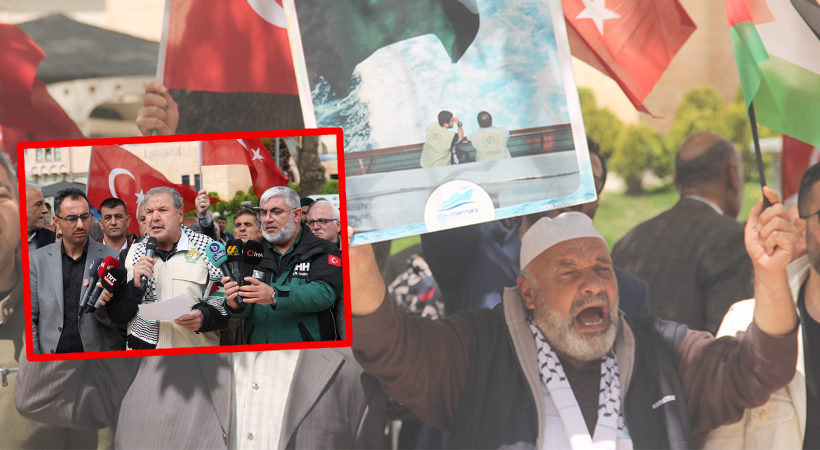 Şanlıurfa'da İsrail'in Mescid-i Aksa yönelik saldırılarına protesto;