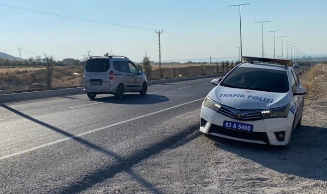 Urfa'nın Yeni Bulvarında Hız Denetimi Yapıldı;