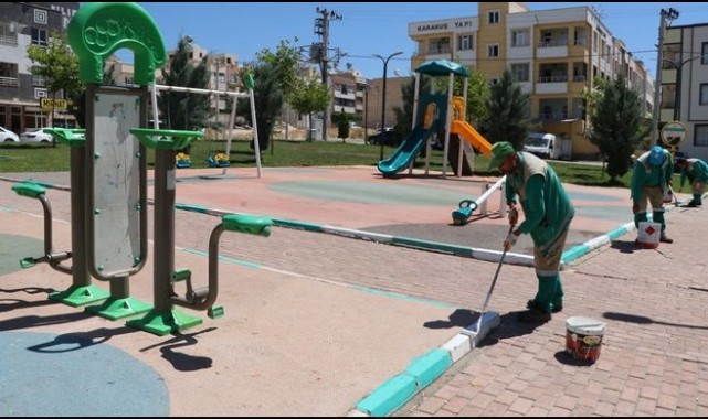 Haliliye'deki Parklar ve Çocuk Oyun Grupları Yenileniyor.