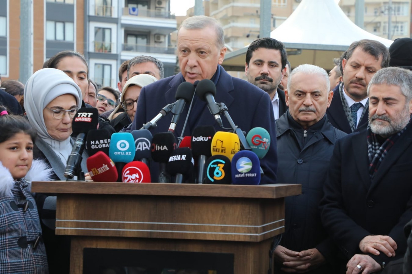 Cumhurbaşkanı Erdoğan Şanlıurfa'da Depremle ilgili Açıklama Yaptı;