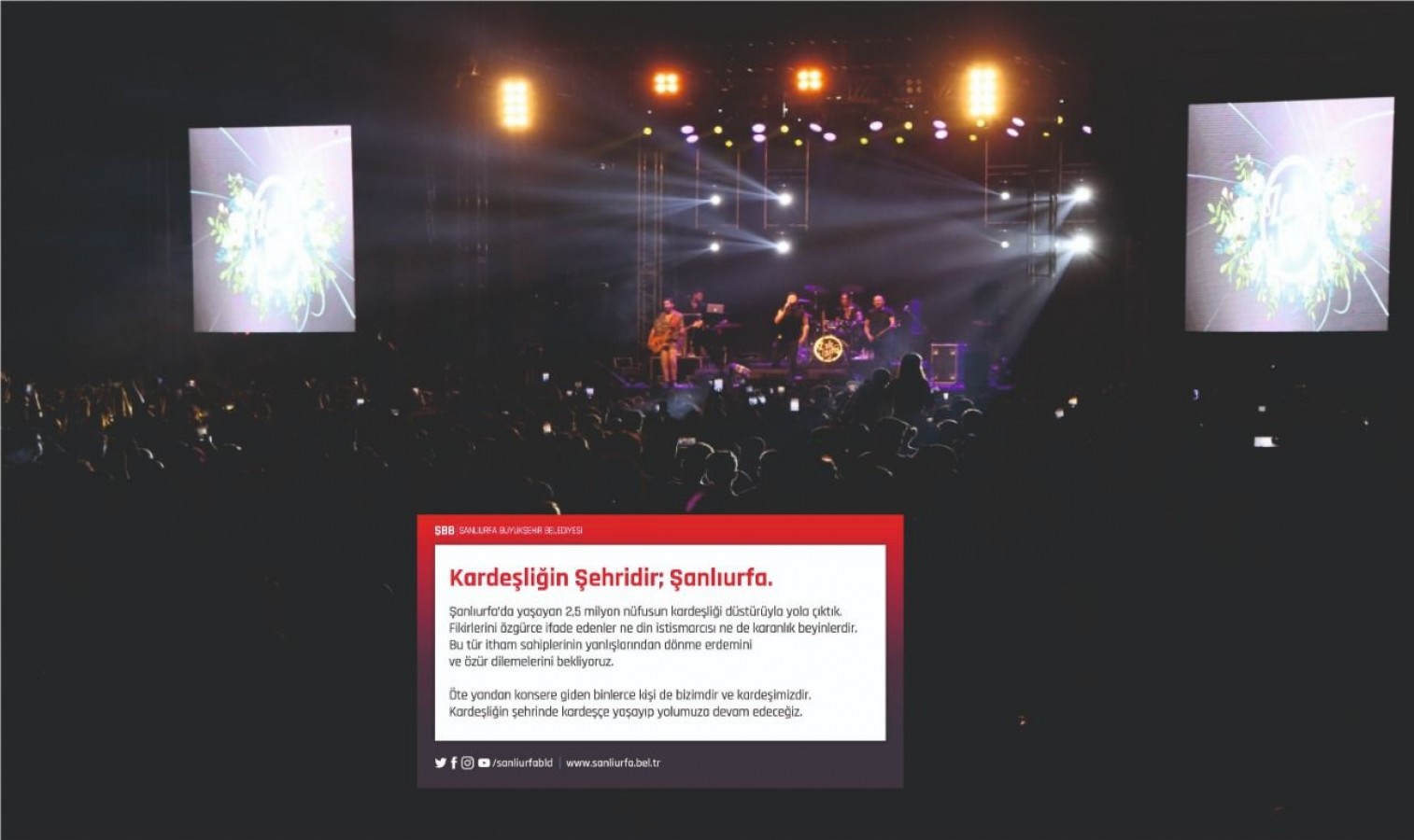 Şanlıurfa Büyükşehir'den Zakkum Konseri Açıklaması