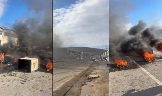 Urfa'da Elektrik Sorunu Bitmiyor Esnaflar isyan Etti Yol Kapattı Ateş Yaktı..;