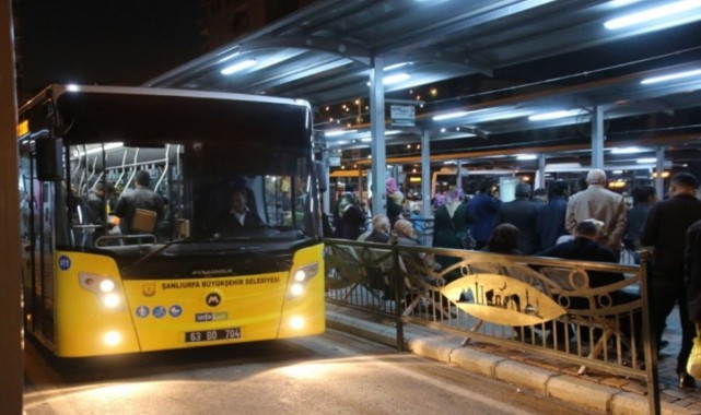 Şanlıurfa'nın Şehir içi Otobüsleri Gece Seferlerine Başlıyor;