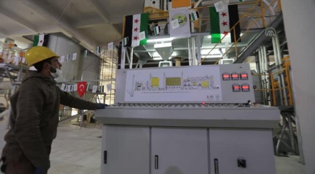 Türkiye'nin desteğiyle Barış Pınarı Harekatı bölgesinde ilk 'dijital' un fabrikası açıldı