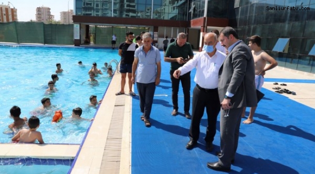Başkan Baydilli Karaköprü de gençleri havuza davet etti