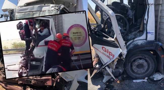 Şanlıurfa Gaziantep Otoyolunda Tır Kazası 1 Ölü;