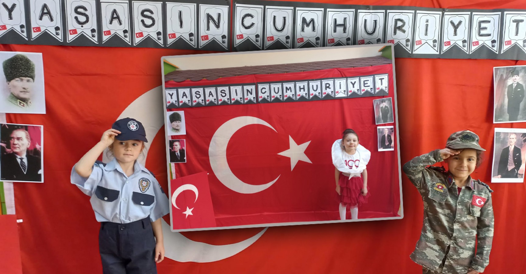 Şanlıurfa Ana sınıfı öğrencileri Cumhuriyet Bayramını kutladı;