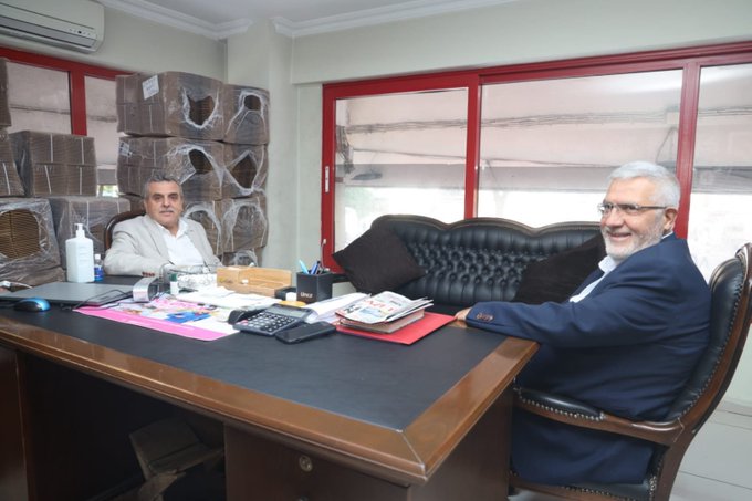 Şanlıurfa Büyükşehir Belediye Başkanı Beyazgül'den Saadet Partisi Urfa başkanına ziyaret