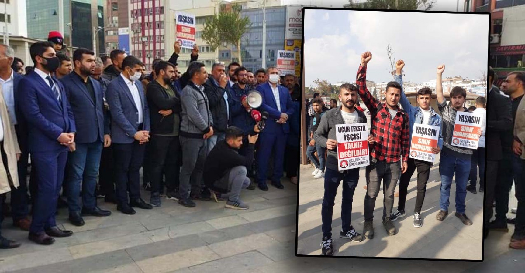 Uğur ve Özak Tekstil işçilerinin direnişi sürüyor;