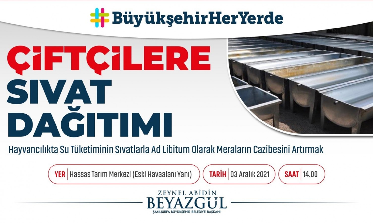 Urfa’da çiftçilere dağıtım yapılacak;