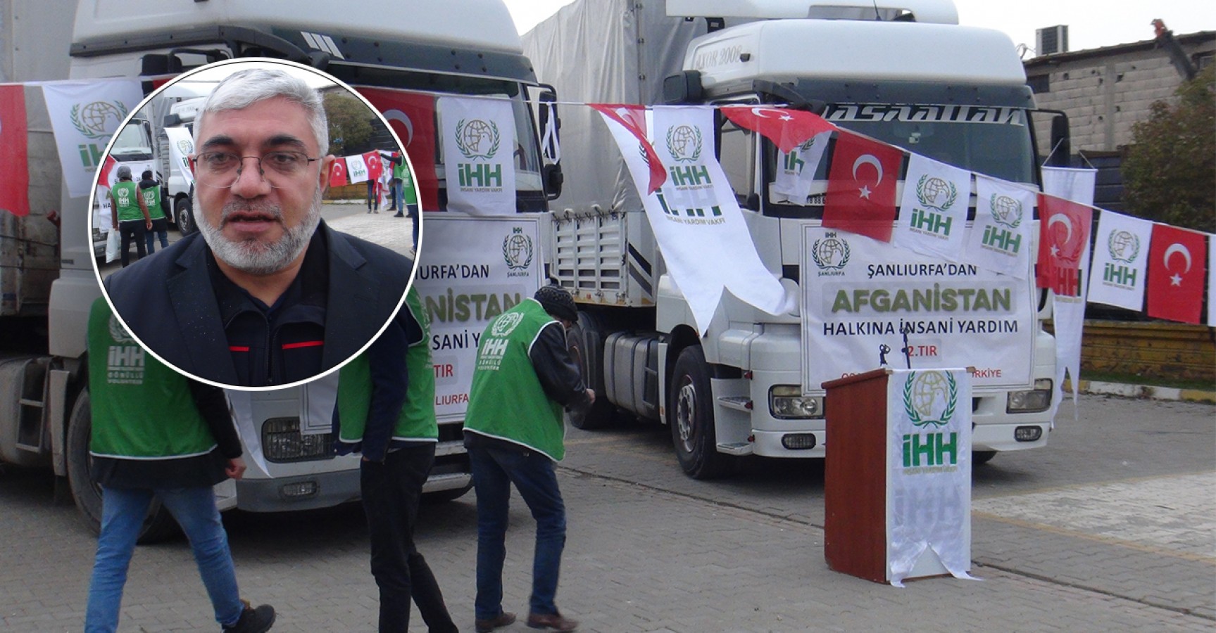 Şanlıurfa İHH’dan Afganistan’a 2 tır yardım;