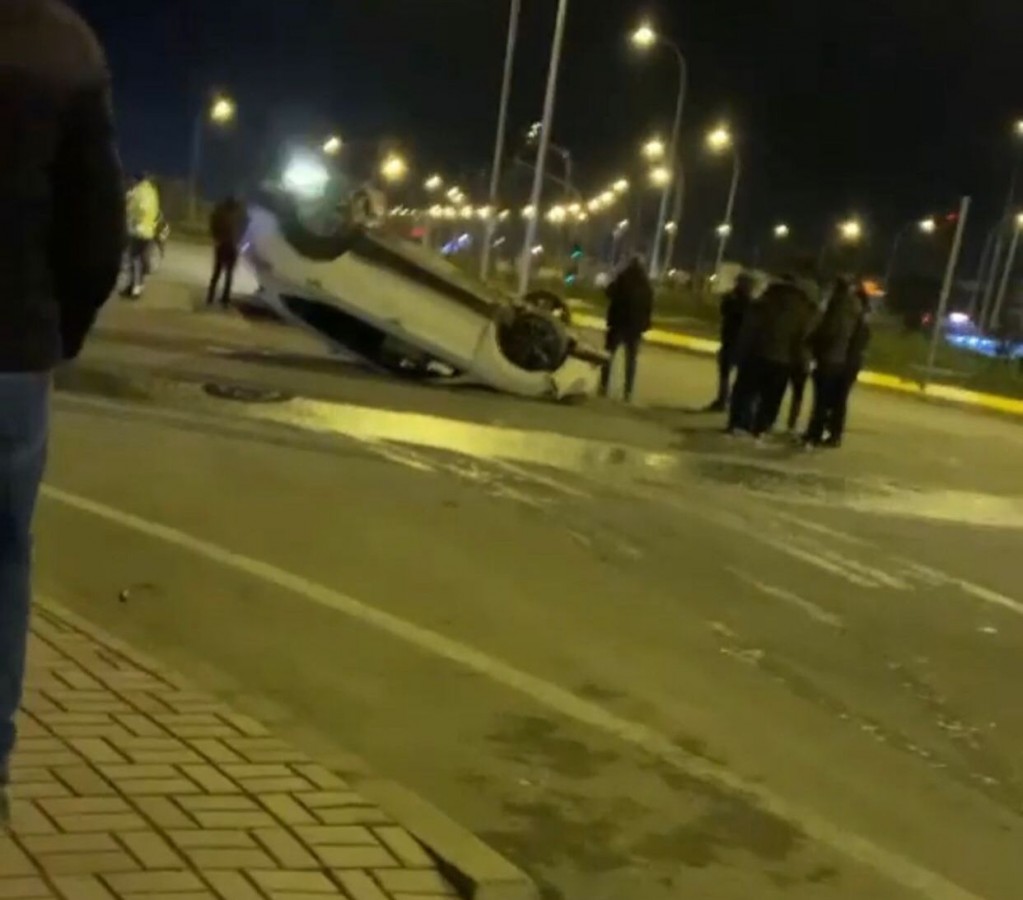 Urfa'da otomobil takla attı!;