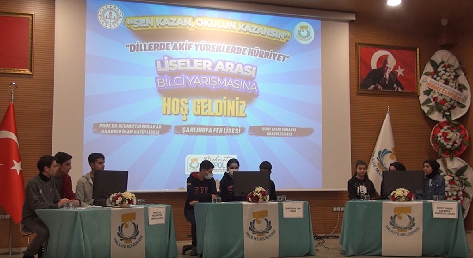 Haliliye'de bilgi yarışmasının finali yapıldı;
