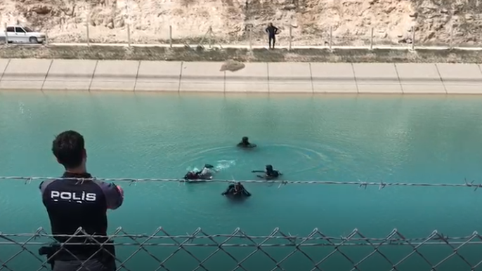 Sulama kanalında kaybolan iki kişiyi arama çalışmaları devam ediyor;