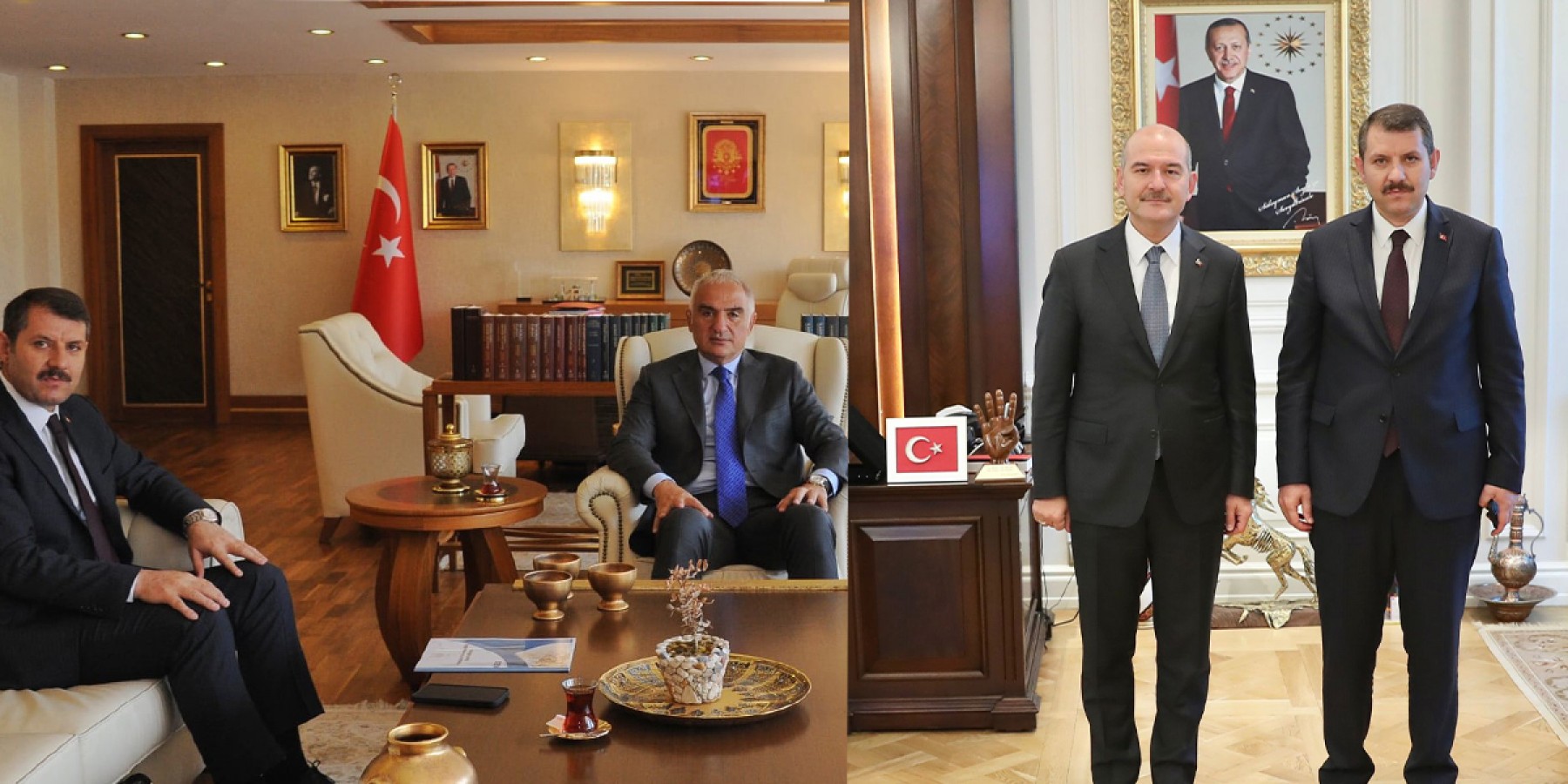 Vali Ayhan Ankara’da bakanlarla görüştü;