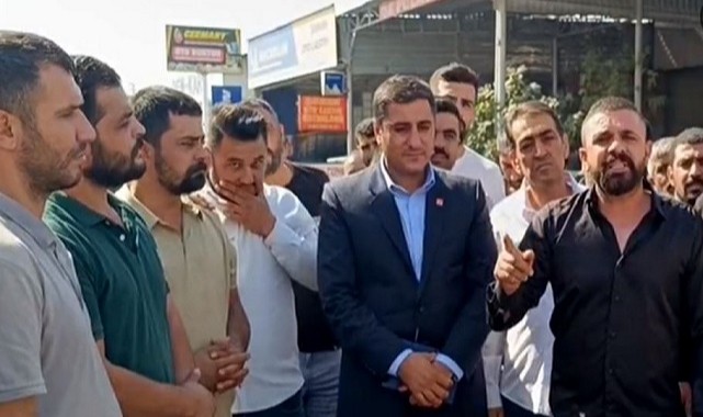 CHP Şanlıurfa İl başkanı Karadağ, Sanayi Esnafının Yüksek Kira Eyleminde..