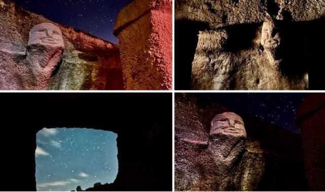 Tarihin Sıfır Noktası Şanlıurfa Karahantepe'de Gece vakti;