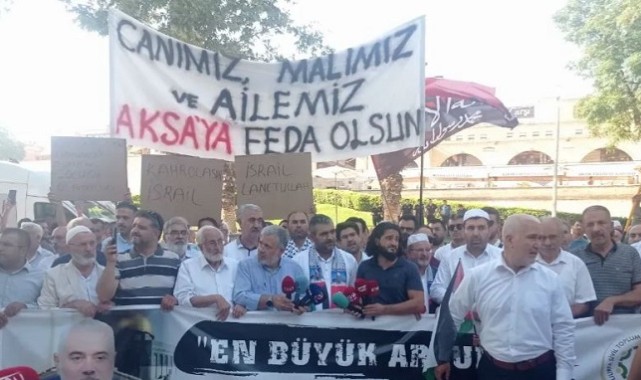 Urfa'da Hamas Lideri İsmail Haniye için Gıyabi Cenaze Namazı Kılındı;